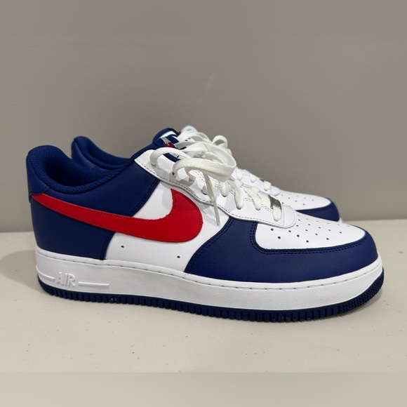Nike Air Force 1 Low Red White Blue Sneakers